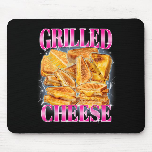 Funny Food Meme Grilled Cheese Sandwiches Food Lov Mouse Mat (Front)