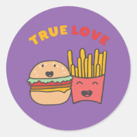 Funny Food Puns True Love Like Burger and Fries