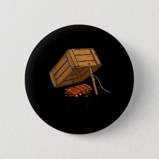 Funny Food Trap Barbecue 6 Cm Round Badge