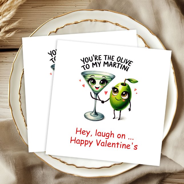 Funny Food Valentine Napkins Custom Name (Cute Cartoon Food Love Valentine Napkins)