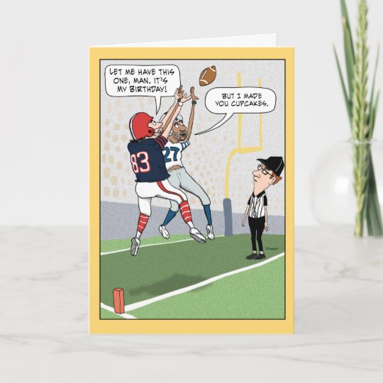 Funny Football Birthday Card | Zazzle.co.uk