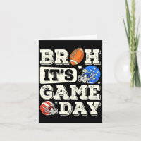 Funny Football Boy Teens Bruh Its Game Day America