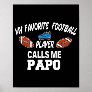 Funny Football Dad Pride Pa Fan Srts Family  Poster