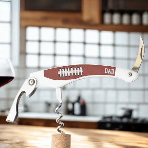 Funny Football Dad Sporty Waiter's Corkscrew