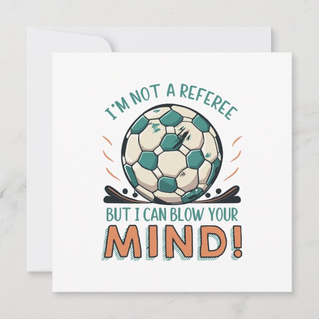 Funny Football Design Invitation (Front)