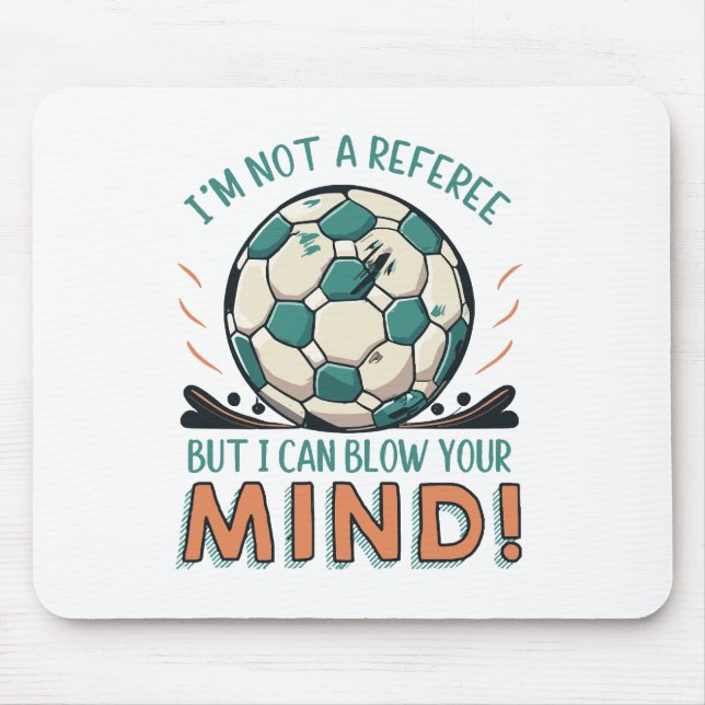 Funny Football Design Mouse Mat (Front)