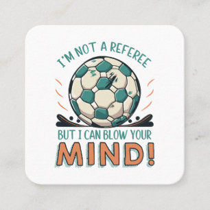 Funny Football Design Square Business Card