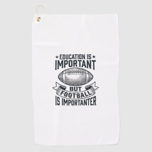 Funny Football Education Vintage Shirt Design (2)_ Golf Towel