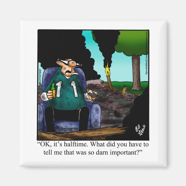 Funny Football Fan Humour Magnets (Front)