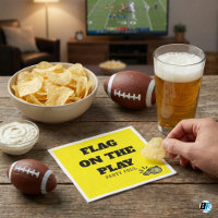 Funny Football "Flag On The Play" Penalty Party