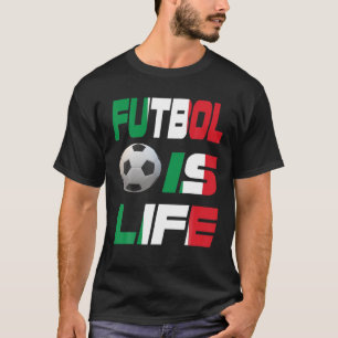 Funny Football Italian Flag Futbol Is Life Love So T-Shirt