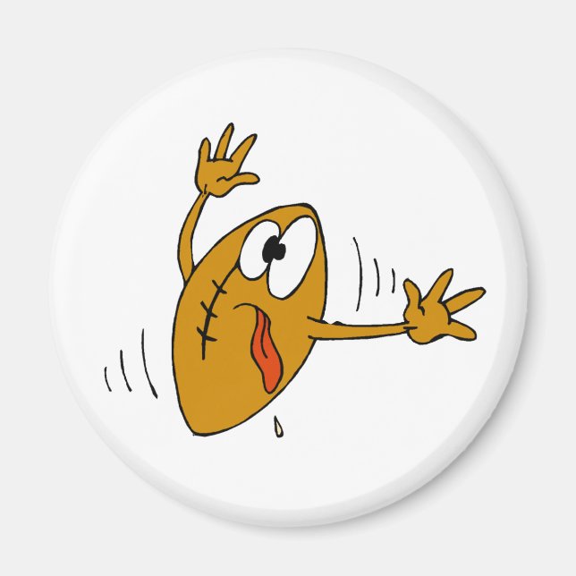 Funny Football Magnet (Front)