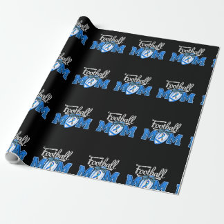 Funny Football Mum Type 1 Diabetes Awareness Ribbo Wrapping Paper