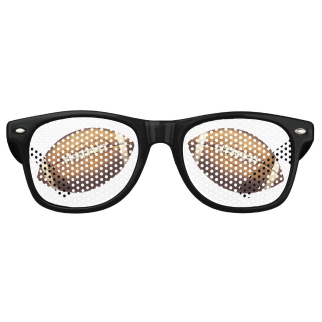 Funny Football Novelty Retro Sunglasses (Front)
