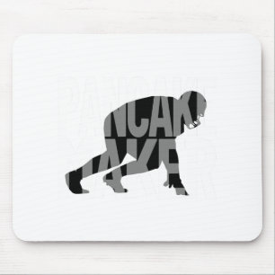 Funny Football Player Meme Lineman Pancake Maker Mouse Mat