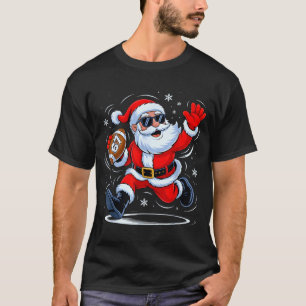 Funny Football Santa 67 Christmas Xmas Holiday Boy T-Shirt