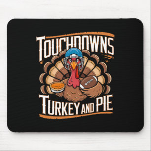 Funny Football Thanksgiving Adults Kids Collection Mouse Mat