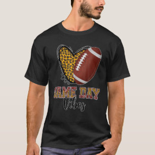 Funny Football Women Men Kids Game Day Vibes Baseb T-Shirt