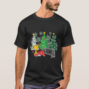 funny football xmas tree christmas T-Shirt