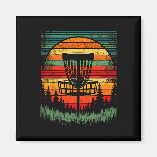 Funny For Disc Golfer Uni Disc Golfer Colourful Di Magnet (Front)