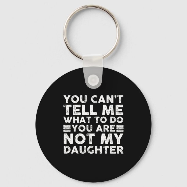 Funny For Father Dad From Daughter Father's Day Da Key Ring (Front)