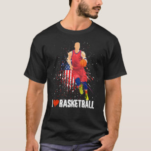 Funny For Gamer, I Love Basketball, Funny Basketba T-Shirt