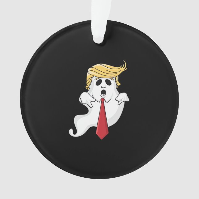 Funny For Halloween, Donald Costume Classic Ornament (Front)