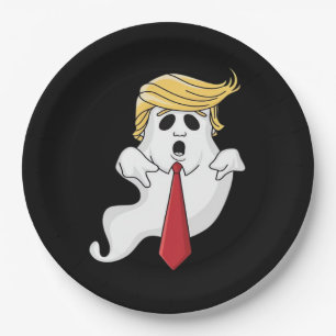 Funny For Halloween, Donald Costume Classic Paper Plate