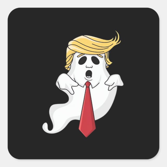 Funny For Halloween, Donald Costume Classic Square Sticker (Front)
