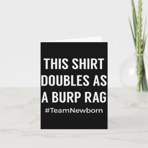 Funny For New Mom And Dad Of Newborn  Card