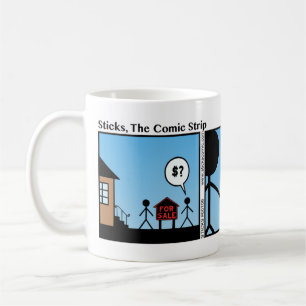Funny For Sale Sign Stickman Mug - 106