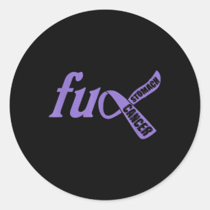 Funny For Stomach Cancer Awareness Ribbon Gifts Classic Round Sticker