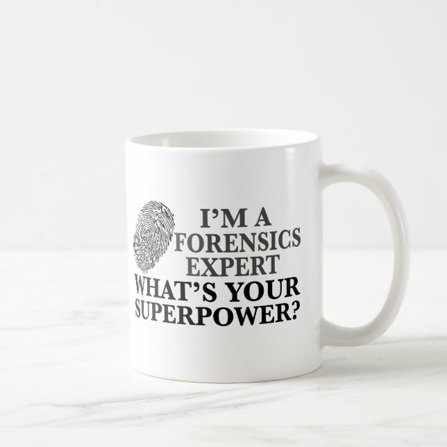 Funny Forensics Expert Coffee Mug (Right)