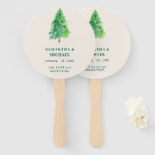 Funny Forest Tree Christmas   Wedding Party Hand Fan