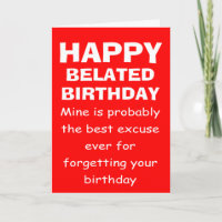 funny forgotten birthday