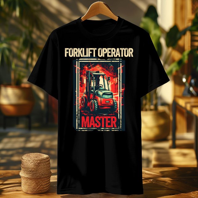 funny forklift master certified operator T-Shirt (Creator Uploaded)
