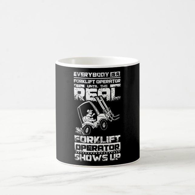 Funny Forklift Operator Coffee Mug (Center)