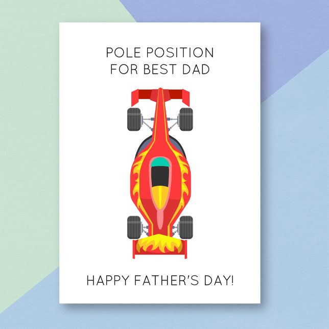 Funny Formula One Car Pun Father's Day Card (Creator Uploaded)
