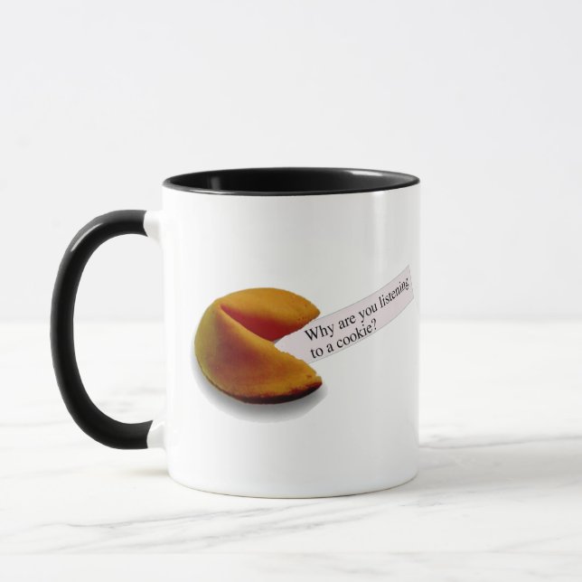 Funny fortune cookie saying w/Name Mug (Left)