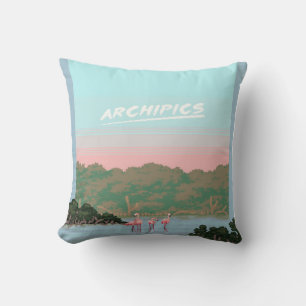 Funny Four Famingo Lovers Flamingo Gifts Lover Cushion