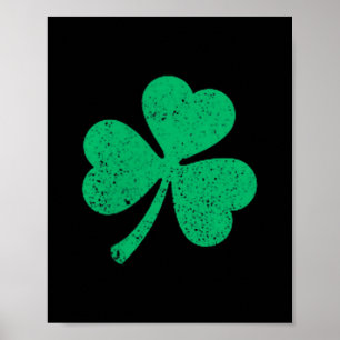 Funny Four Leaf Clover Irish Shamrock St.patricks Poster