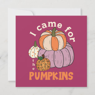 Funny Four Pumpkins Fall
