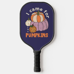 Funny Four Pumpkins Fall Pickleball Paddle