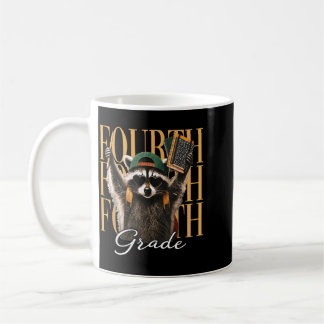 Funny Fourth Grade Teacher Fvibesl Racoon Back To Coffee Mug