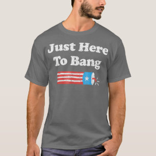 Funny Fourth of July 4th of July Im Just Here To T-Shirt