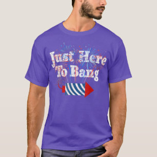 Funny Fourth of July 4th of July I'm Just Here To  T-Shirt