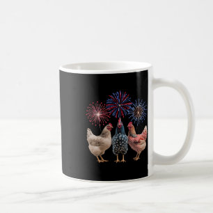Funny Fourth Of July For Women Men Chicken Usa Hen Coffee Mug