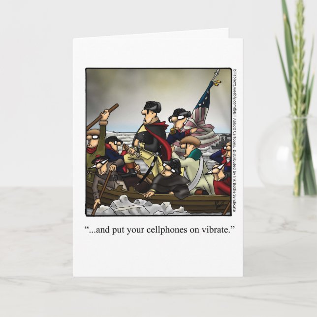 Funny Fourth Of July Greeting Card (Front)