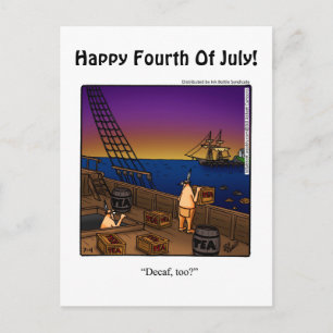 Funny Fourth Of July Humour Postcard