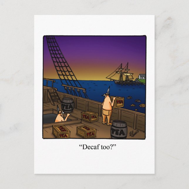 Funny Fourth Of July Humour Postcard (Front)